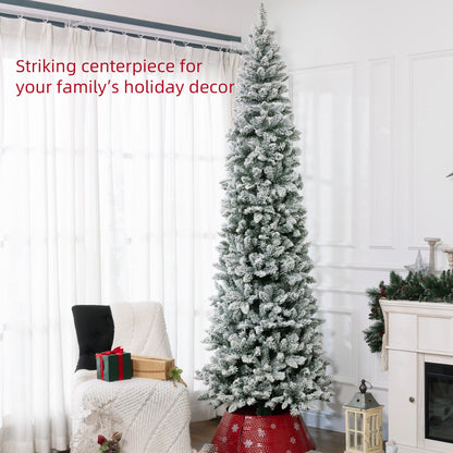 Arbre de Noël crayon floqué