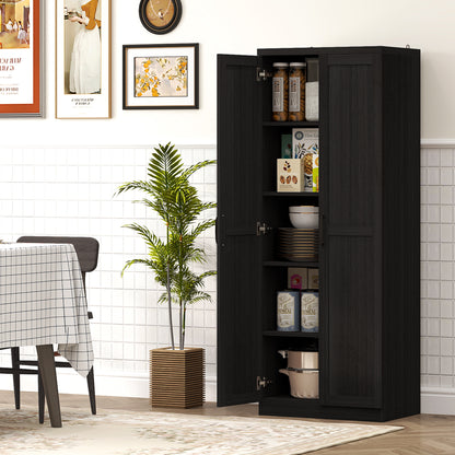 Armoire de cuisine 5 tablettes avec portes