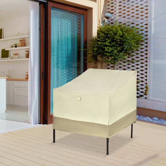 Housse de chaise patio imperméable simple — grise