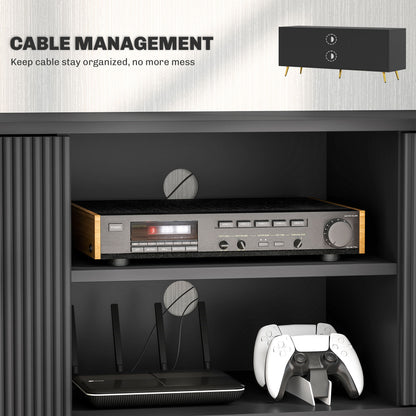 Meuble télé moderne avec rangement 55 pouces
