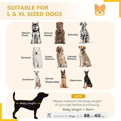 Cage pour chien en acier robuste 104 cm avec roulettes