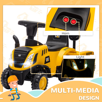 Tracteur enfant Caterpillar avec pelle et remorque