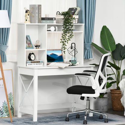 Bureau d'ordinateur avec huche de rangement