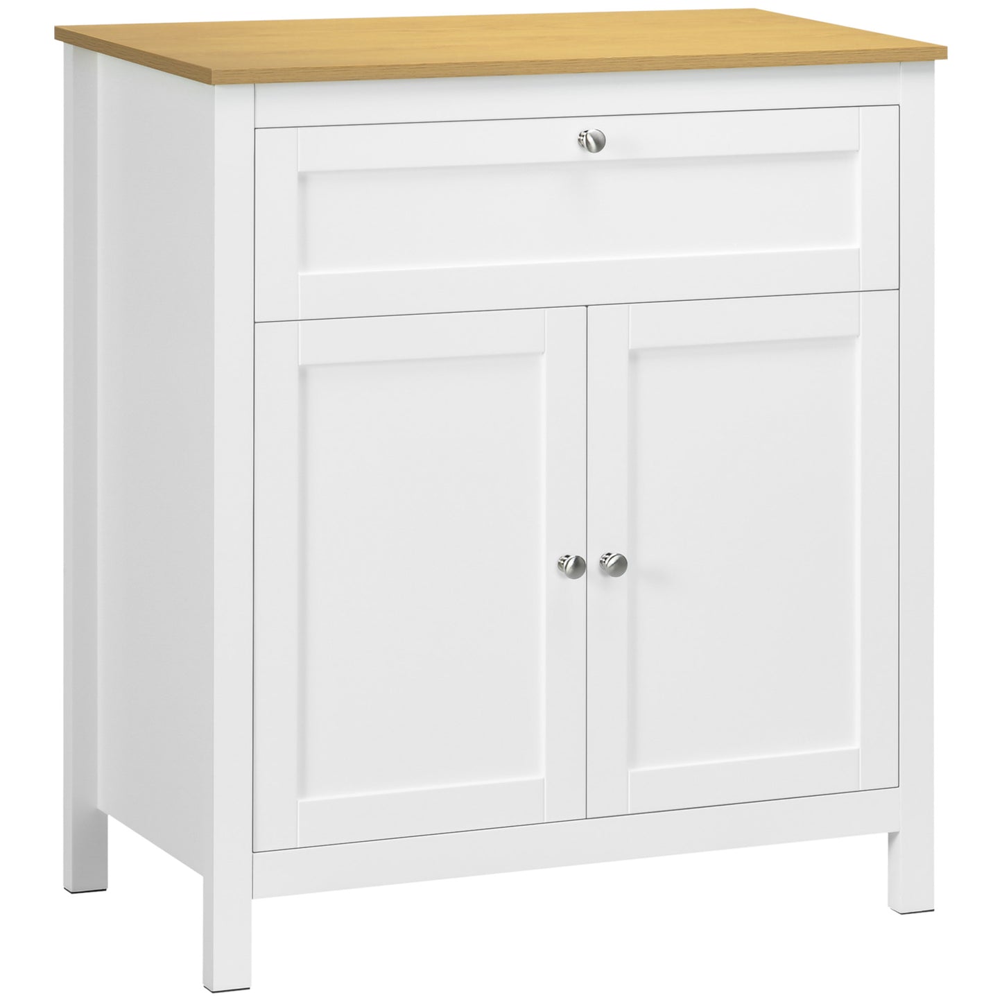 Buffet de rangement avec tiroir et portes ajustables