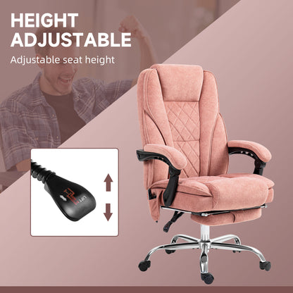 Chaise bureau massage inclinable avec repose-pieds ajustable