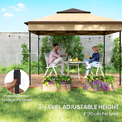 Gazebo pop-up instantané avec rideaux moustiquaires amovibles