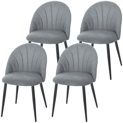 Chaises de salle à manger rembourrées ensemble de 4