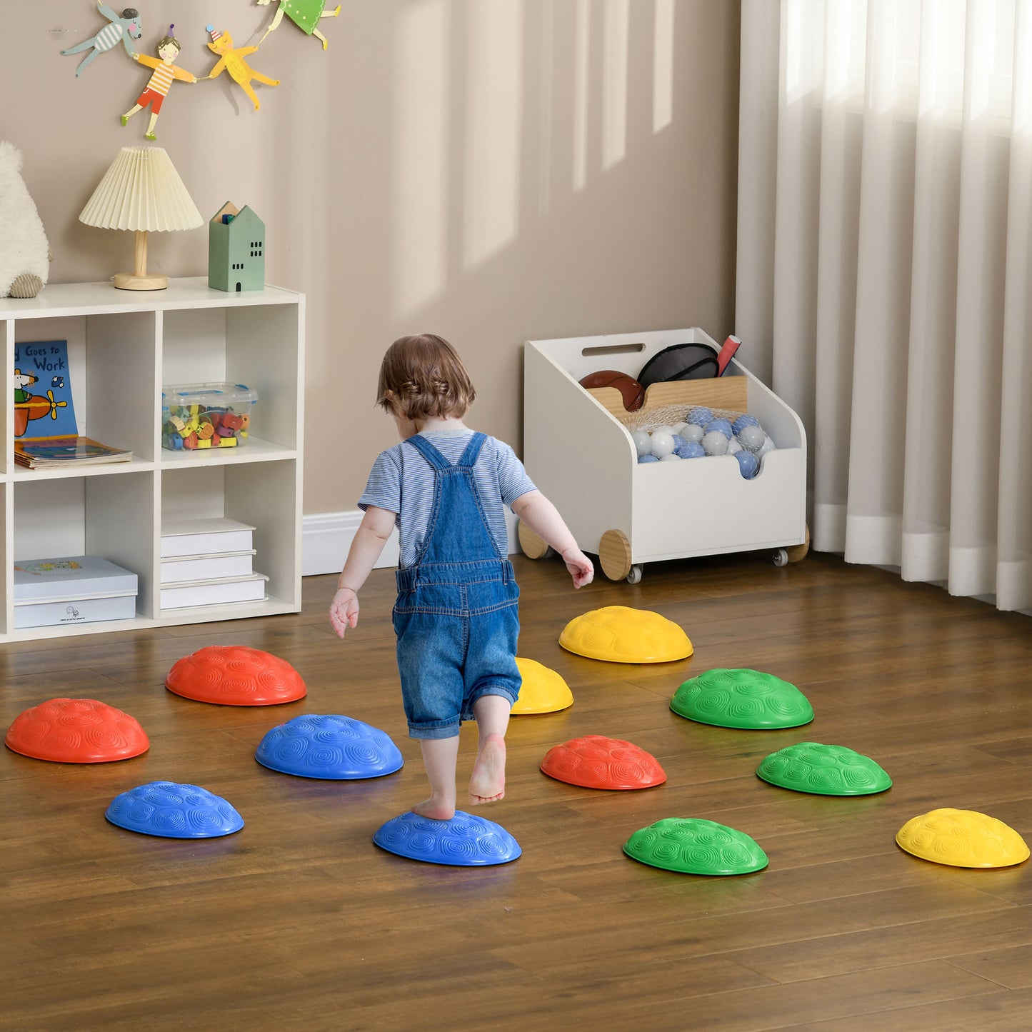 Pierres d'équilibre pour enfants 12 pièces design tortue