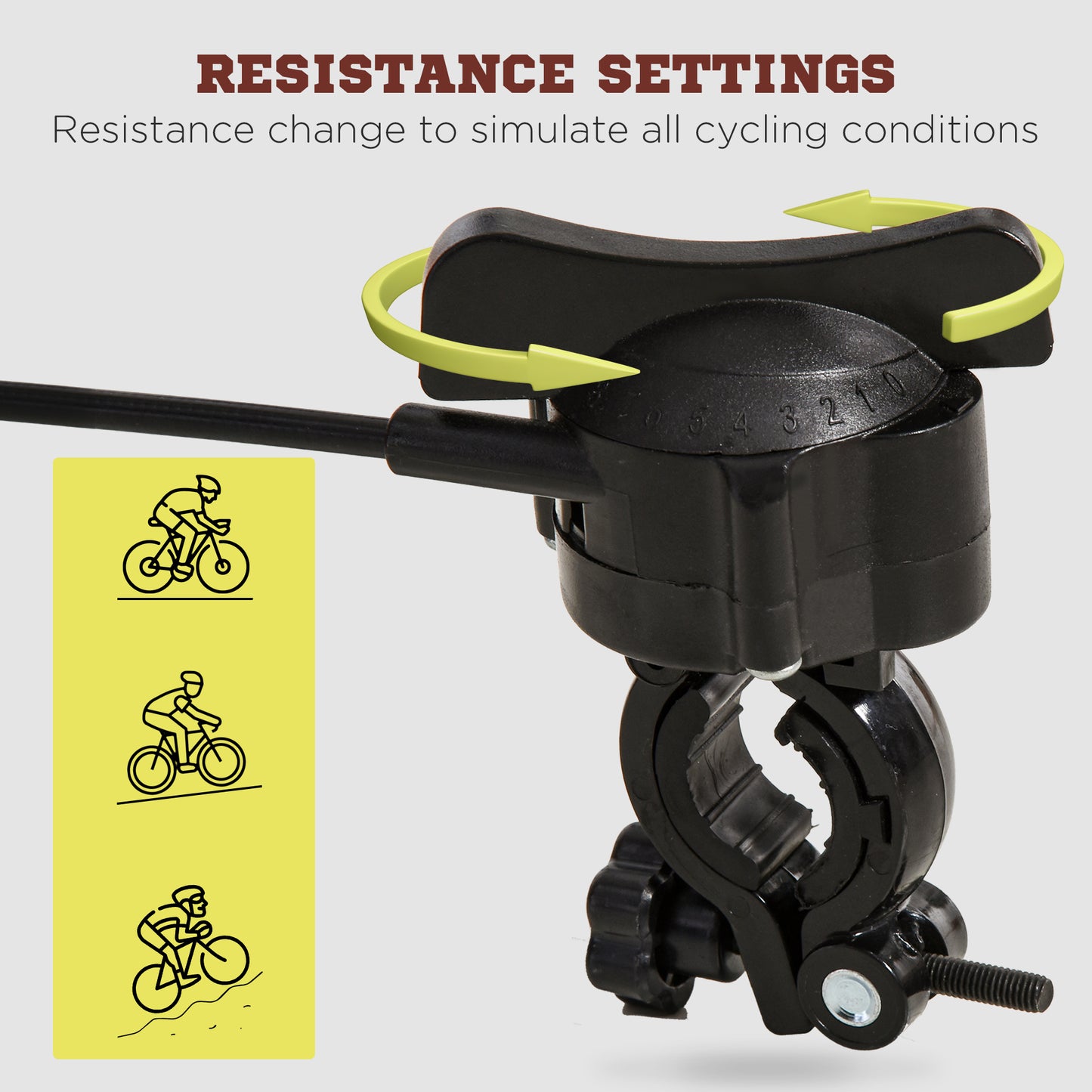 Support d'entraînement vélo magnétique — 5 niveaux de résistance