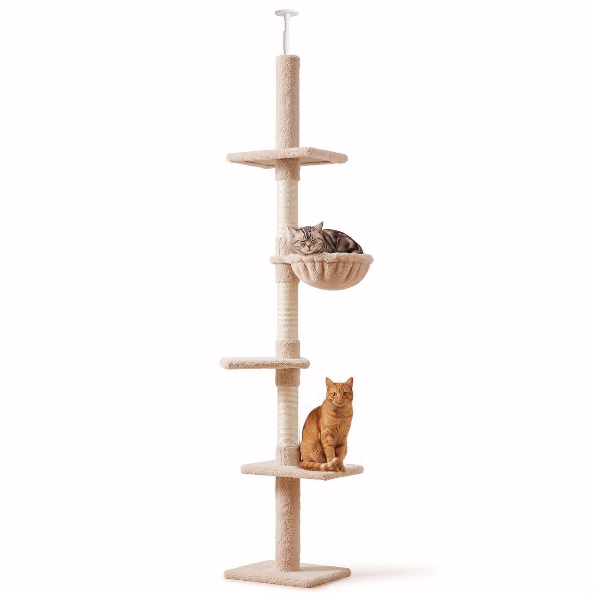 Arbre à chat 5 étages ajustable — Gris