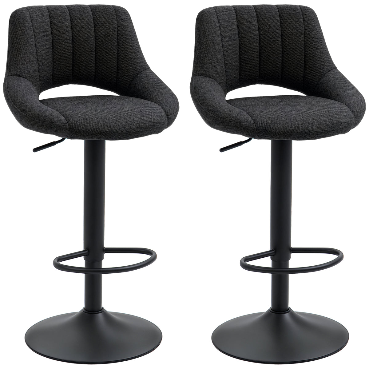 Tabourets de Bar Pivotants Ensemble de 2 Lin