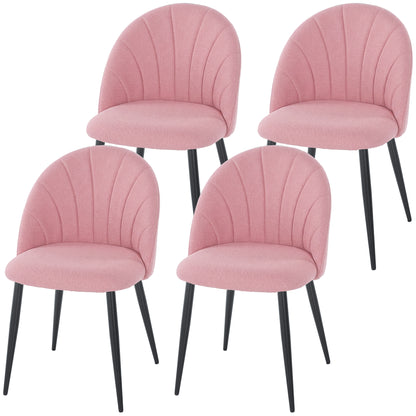 Chaises de salle à manger rembourrées ensemble de 4