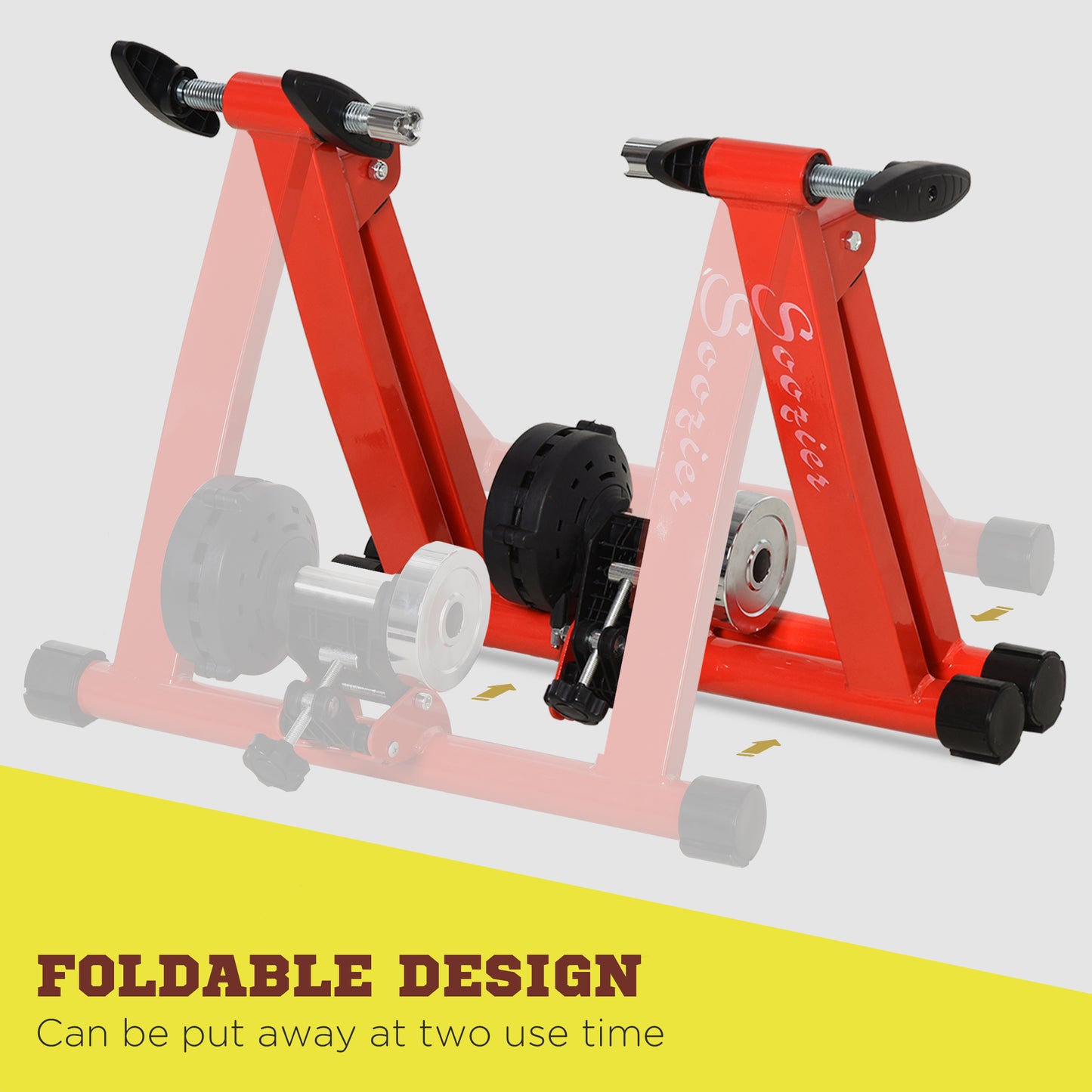 Support d'entraînement vélo magnétique — 5 niveaux de résistance