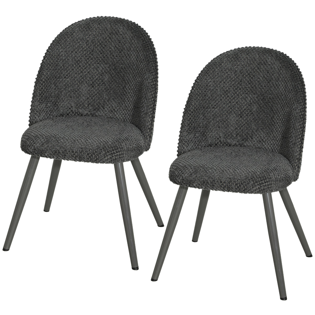 Chaises de salle à manger velours ensemble de 2