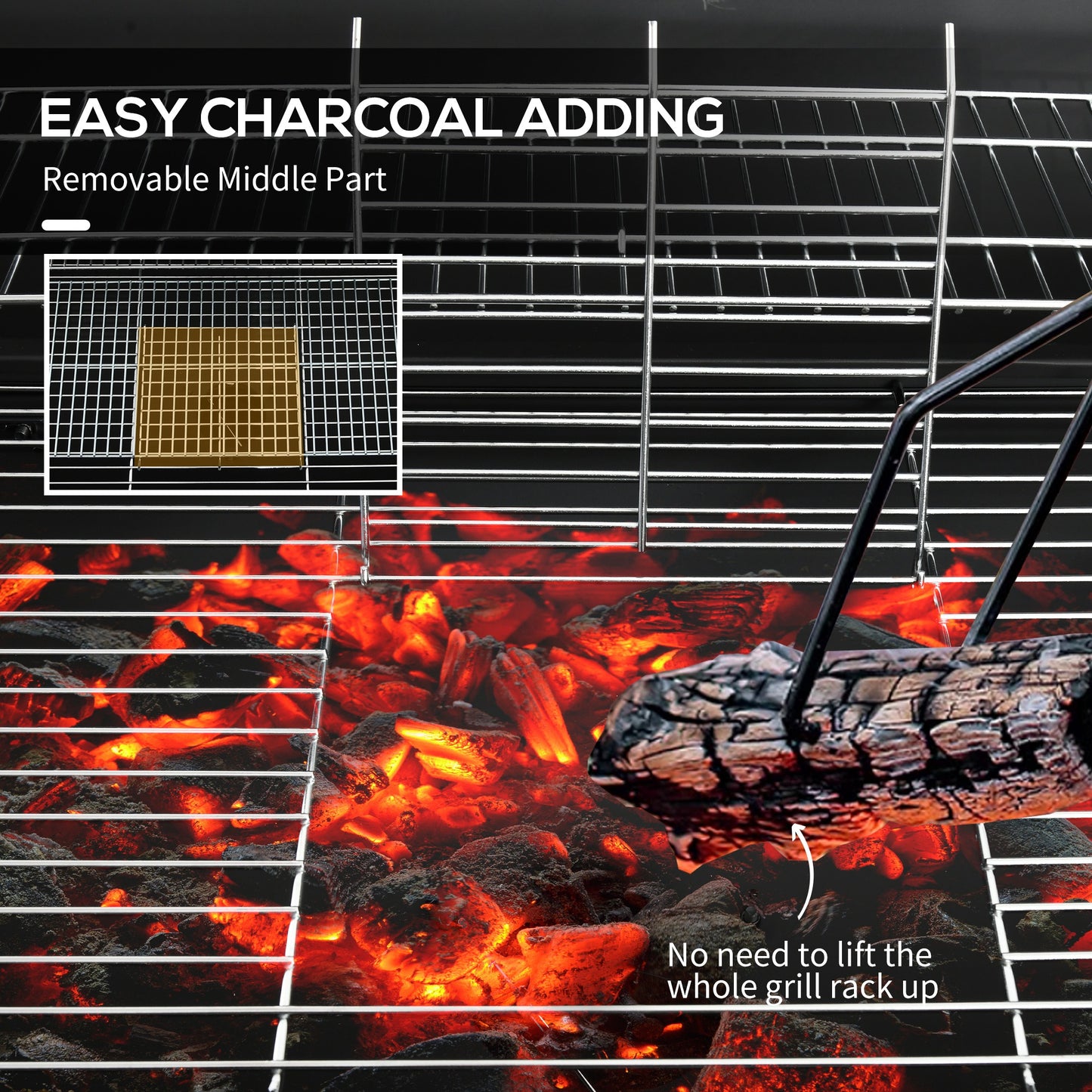 BBQ fumoir charbon 420 po² avec roues