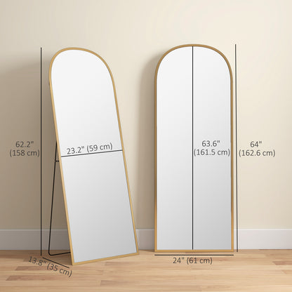 Miroir sur pied arche pleine longueur