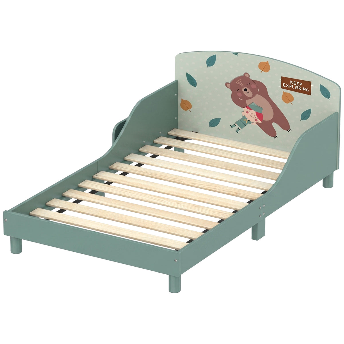 Toddler Bed with Bedside Storage