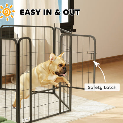Parc pour chien pliant 8 panneaux — Métal