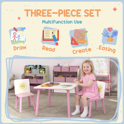 Ensemble table et chaises pour enfants — Lot de 3
