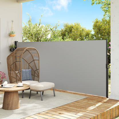 Auvent rétractable latéral 4m x 1,8m pour terrasse