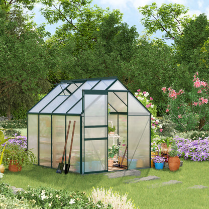 Serre de jardin polycarbonate 183 x 183 x 198 cm