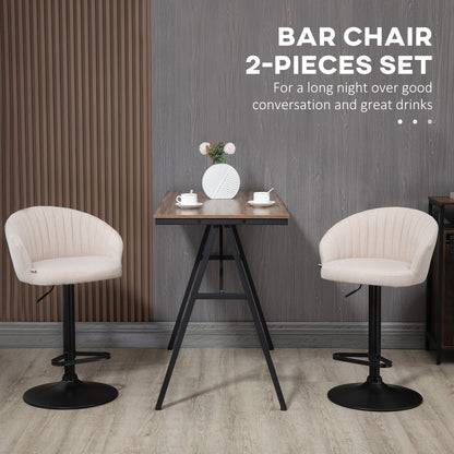 Tabourets de bar pivotants ajustables ensemble de 2