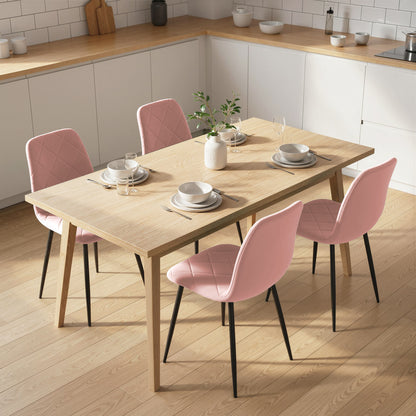 Chaises de salle à manger rembourrées ensemble de 4