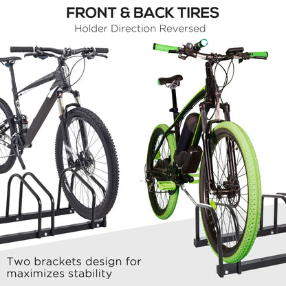 Support à vélos en acier pour 4 vélos