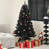 Arbre de Noël artificiel noir effet givré 180 cm