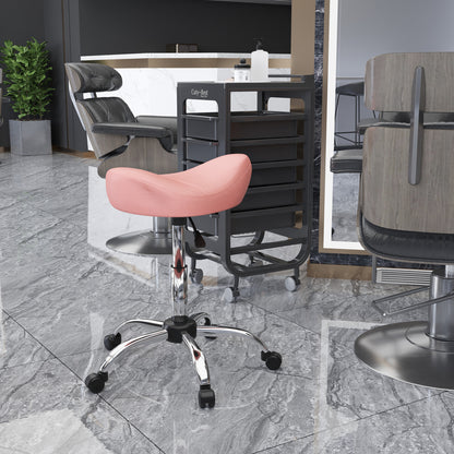 Tabouret selle ergonomique ajustable à roulettes