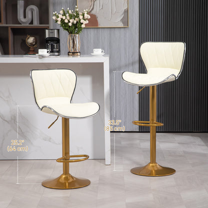 Tabourets de bar hauteur comptoir ajustables ensemble de 2