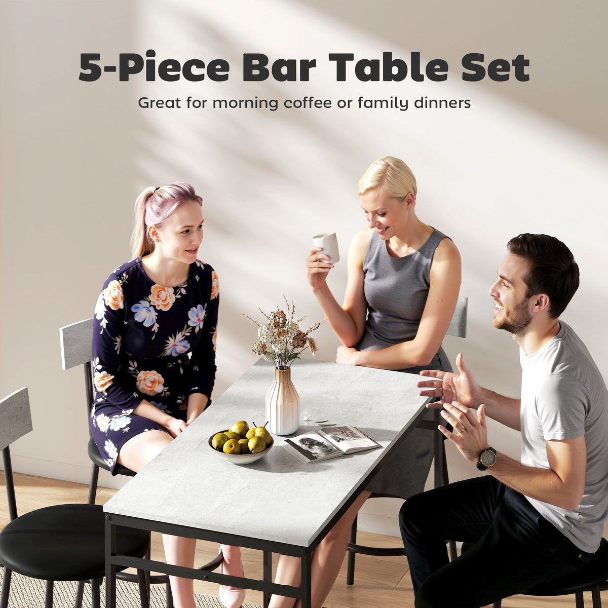 Ensemble de table de bar industriel — Lot de 5