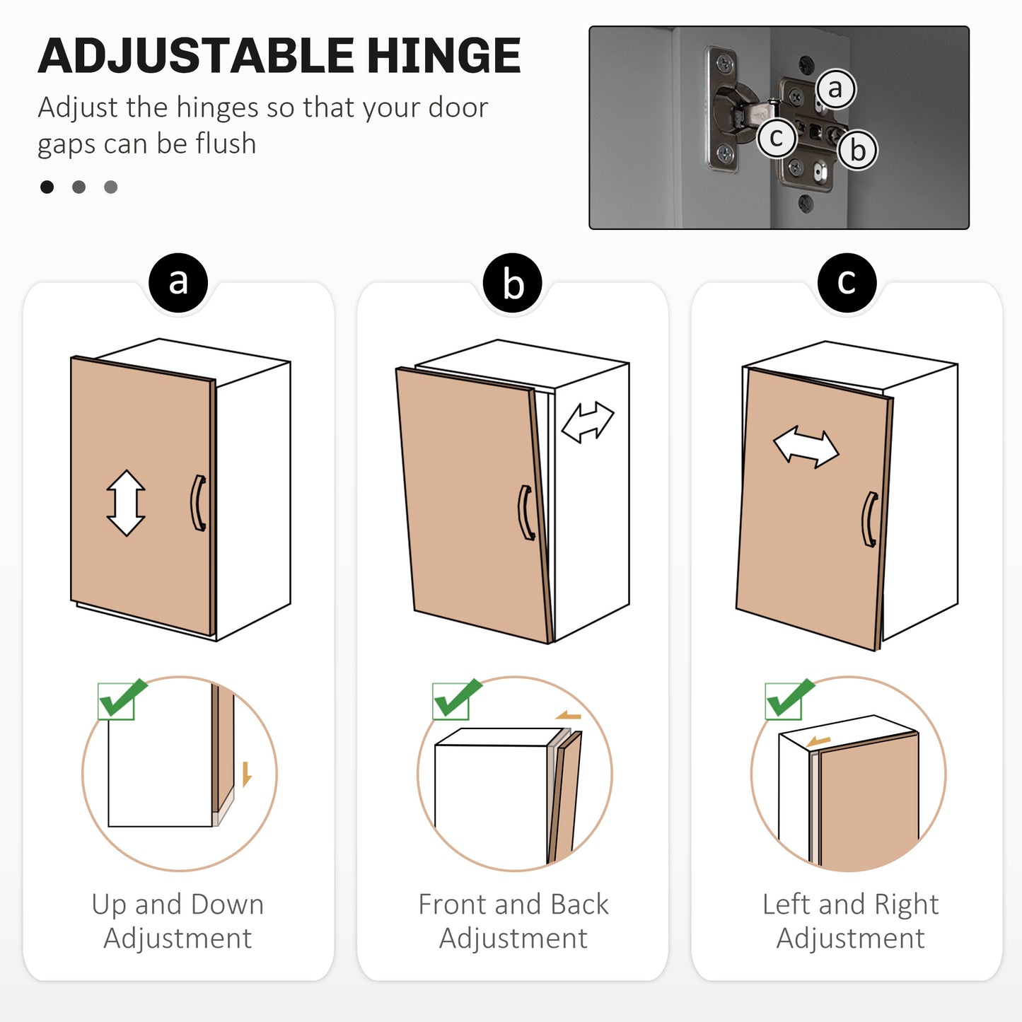 Armoire-buffet cuisine avec espace micro-ondes et portes vitrées