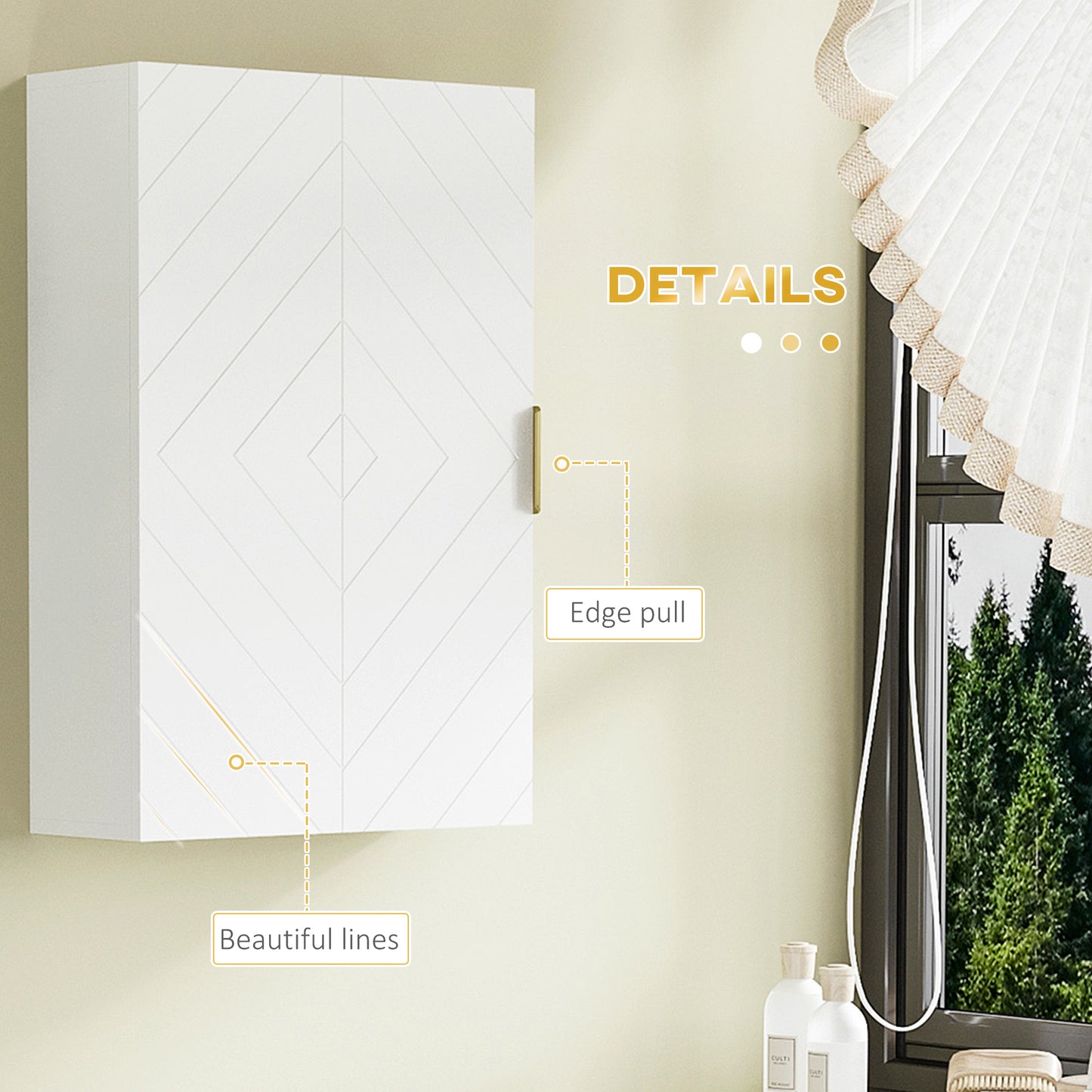 Armoire murale salle de bain avec étagères ajustables