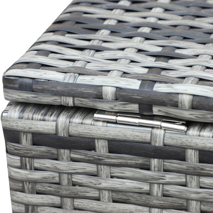 Outsunny 4-Piece Patio Set - Sofas & Tables - Grey Rattan