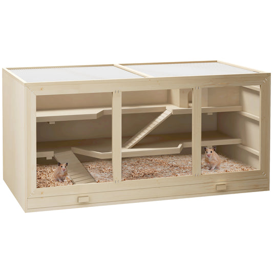 Cage pour hamster en bois