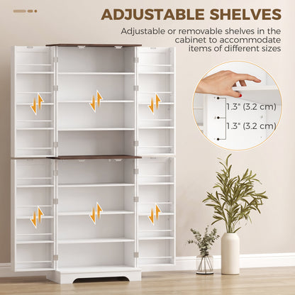 Armoire de cuisine haute de rangement style fermette