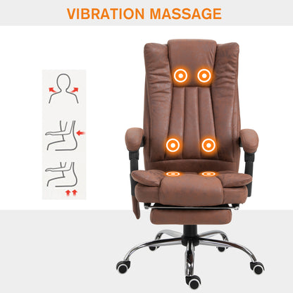 Fauteuil bureau massage vibrant repose-pieds rétractable