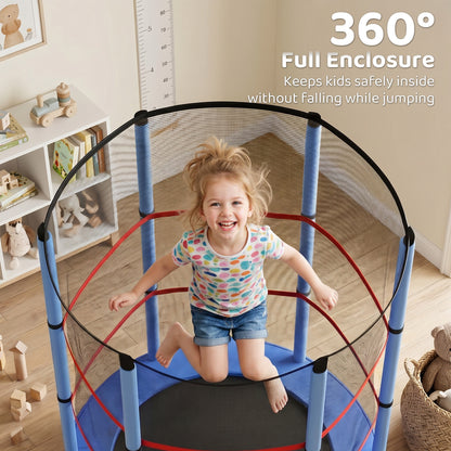 Trampoline enfants 140 cm avec filet de sécurité