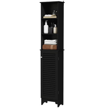 Meuble colonne de rangement pour salle de bains étroit