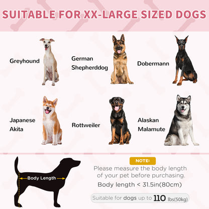 Lit surélevé pour chien grande taille intérieur extérieur
