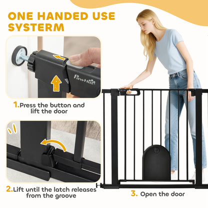Barrière pour chien extra-large avec petite porte