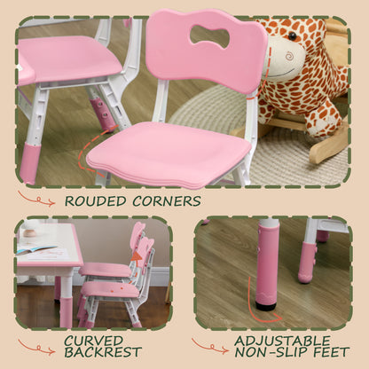 Ensemble table et chaises pour enfants ajustable — Lot de 5