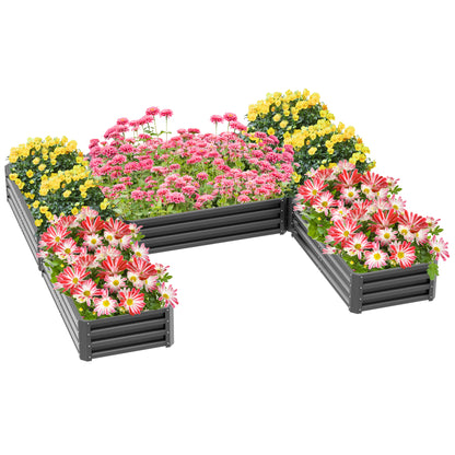 Jardinières surélevées en acier ensemble de 5