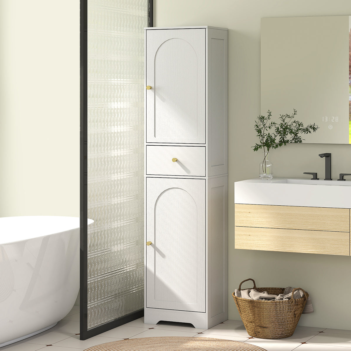 Armoire de salle de bain étroite 170 cm