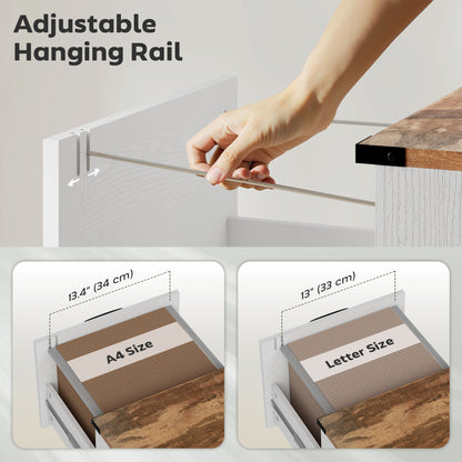 Classeur vertical style fermette 3 tiroirs