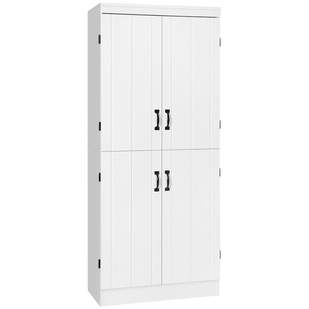 Armoire de garde-manger autoportante à 4 portes 177 cm