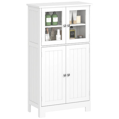 Armoire de plancher de salle de bain en verre trempé