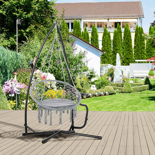 Support en C pour chaise hamac avec tablette