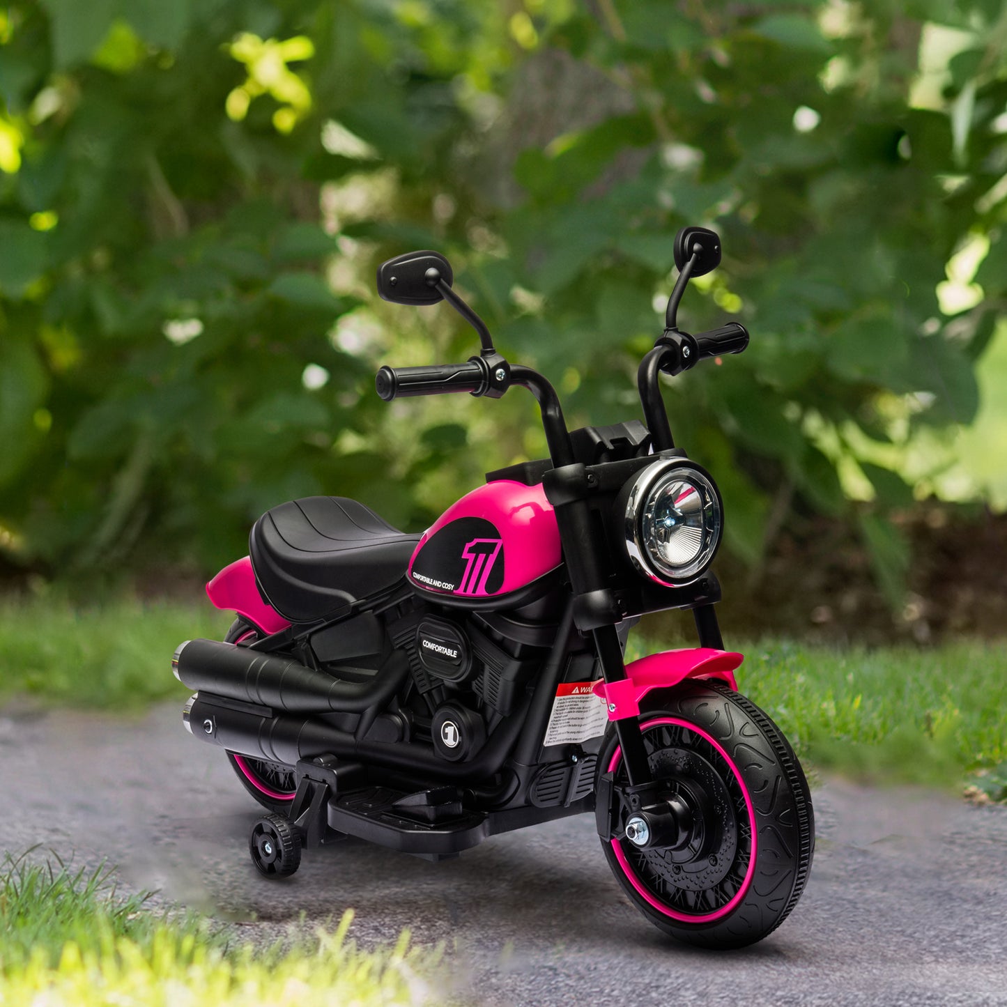 Moto électrique enfant 6V avec roues stabilisatrices